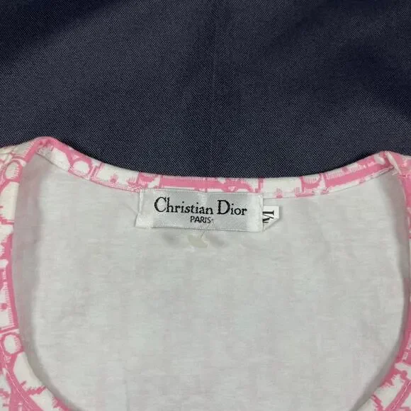 Christian Dior J’Adore John Galliano Era Number 1 Monogram Pink Top - Picture 6 of 6